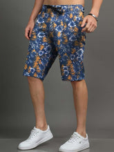 Men Floral Pattern Cotton Shorts - wearup.store