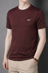 Nke Textured T-Shirt - Maroon