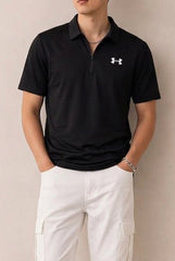 UA Dry Fit Polo T-Shirt - Black