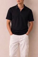 Dry Fit Polo T-Shirt - Black