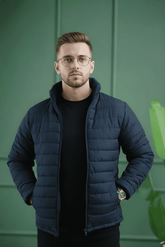 Full Sleeve Imported Puffer - Navy
