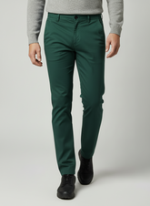 Premium Cotton Lycra Stretch Pant - Olive