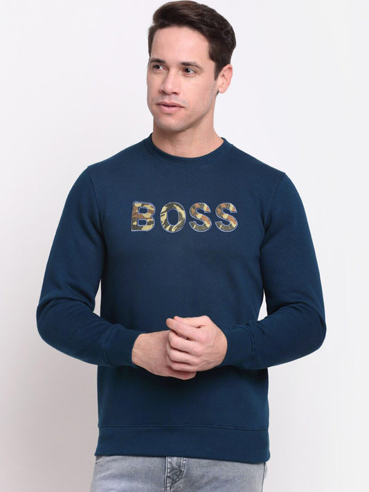 Bos Fleece Sweat Shirt - Navy