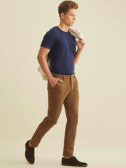 Men's Imported Textured Velen Cool Camel Pant - wearup.store