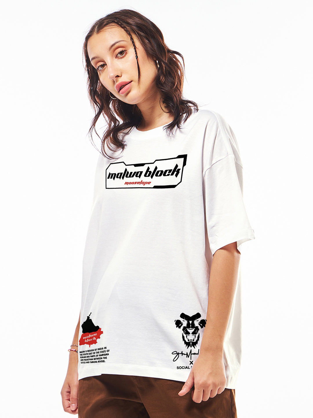 Sidhu Oversized Tees - White