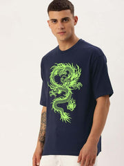 Dragon Oversized Tees - Navy - wearup.store