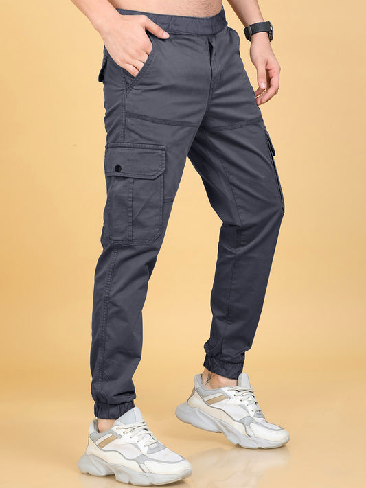 Men,s Six Pocket Grey Cargo Trouser