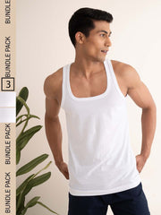 Men's Premium Sleeveless Vest (Pack of 3) - wearup.store