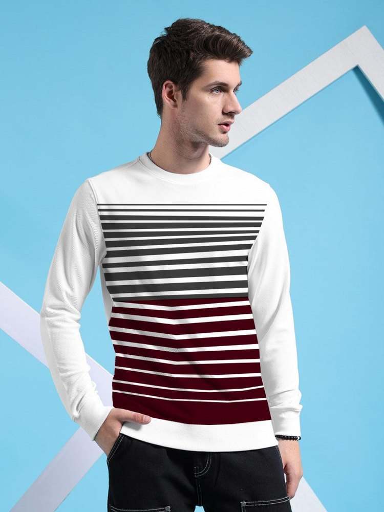 Black Sublimation Sweat Shirt - White - wearup.store