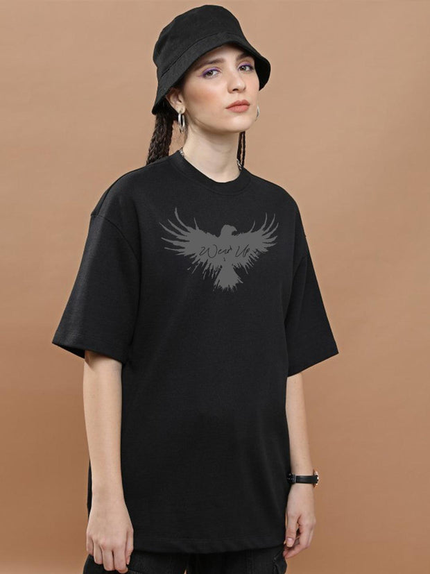 WearUp Oversized Tees - Eagle Black - wearup.store