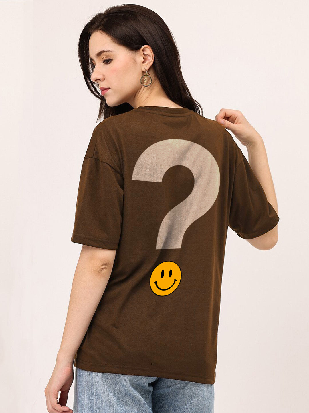 WearUp Oversized Tees - Brown