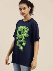 Dragon Oversized Tees - Navy - wearup.store