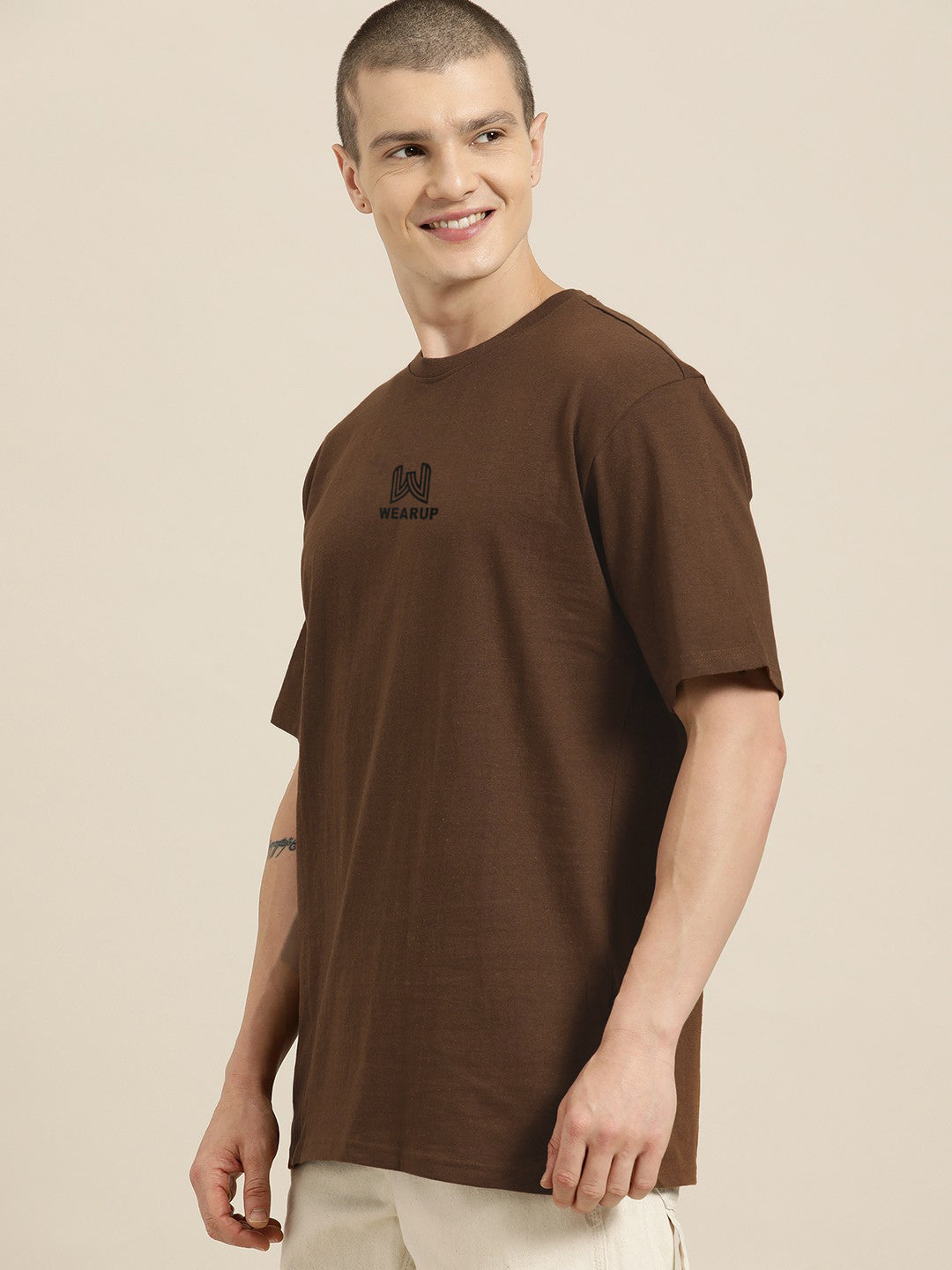 WearUp Oversized Tees - Brown