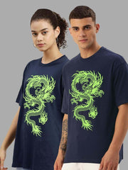 Dragon Oversized Tees - Navy - wearup.store