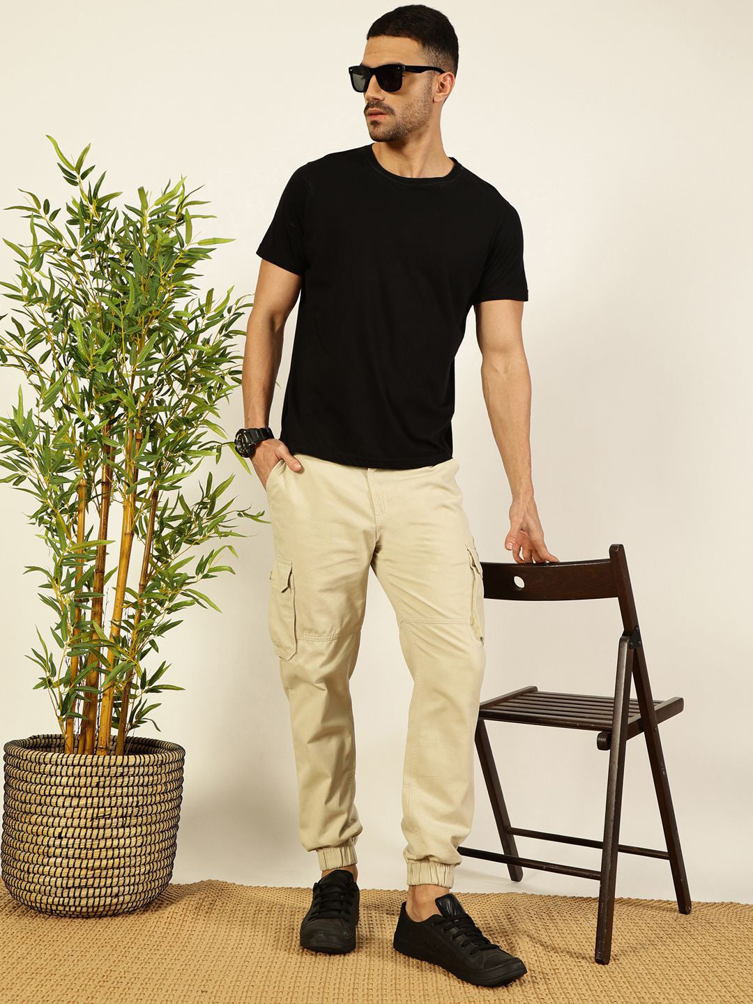 Beige Cargo Trouser - Wearup