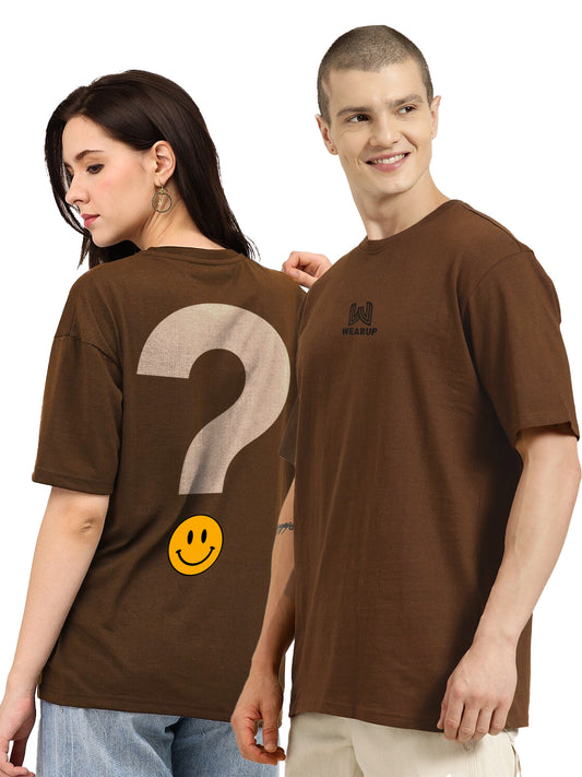 WearUp Oversized Tees - Brown