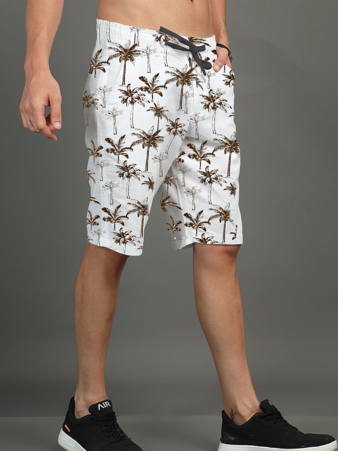 Men Mid Rise Cotton Shorts