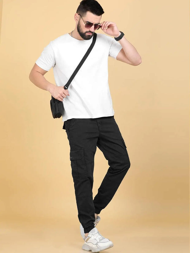 Black Cargo Trouser - Wearup - wearup.store