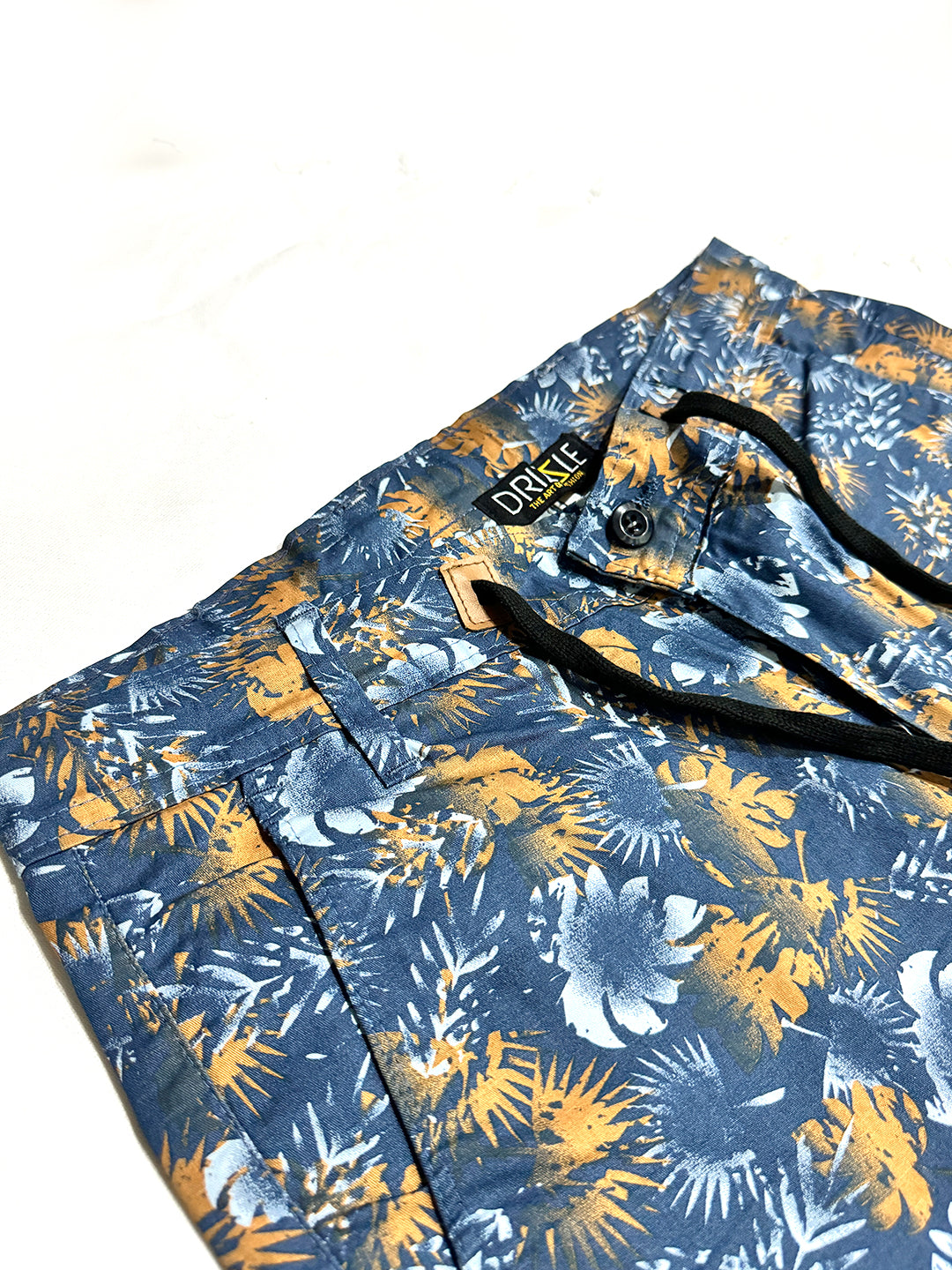 Men Floral Pattern Cotton Shorts