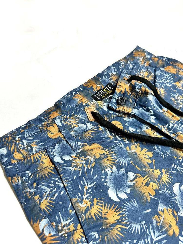 Men Floral Pattern Cotton Shorts - wearup.store
