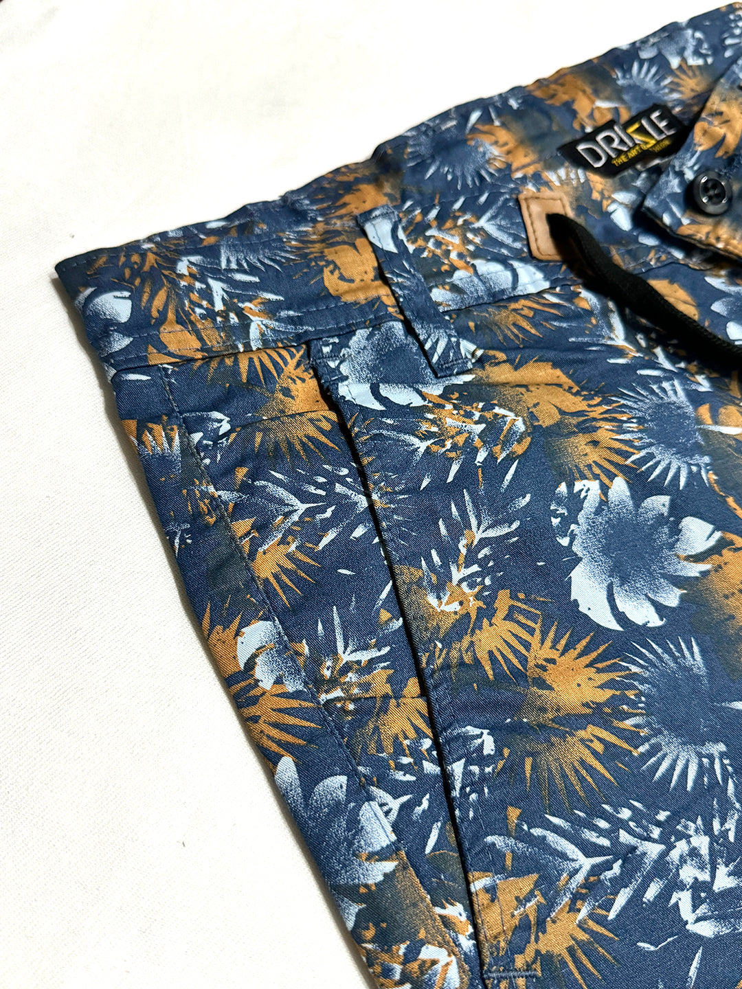 Men Floral Pattern Cotton Shorts