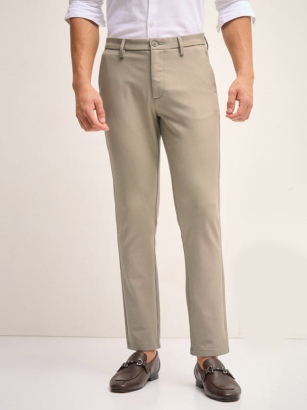Men's Imported Textured Velen Cool Beige Pant - wearup.store