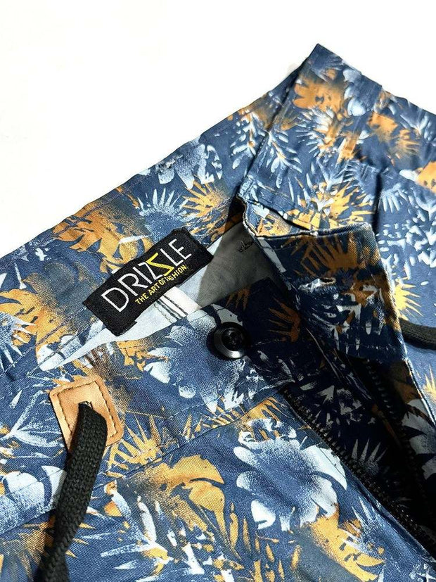 Men Floral Pattern Cotton Shorts - wearup.store