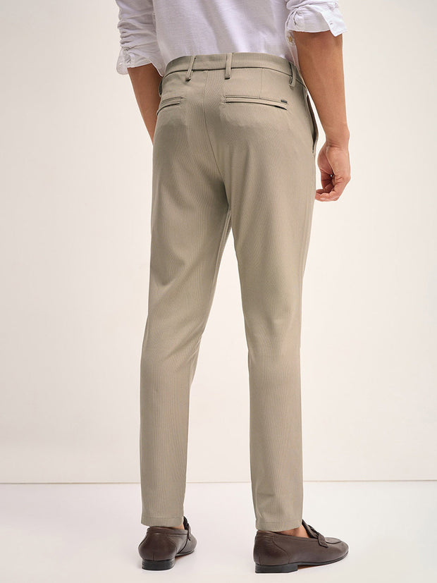 Men's Imported Textured Velen Cool Beige Pant - wearup.store