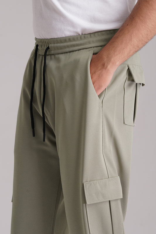 Imported Oversized Cargo Trouser - Mint