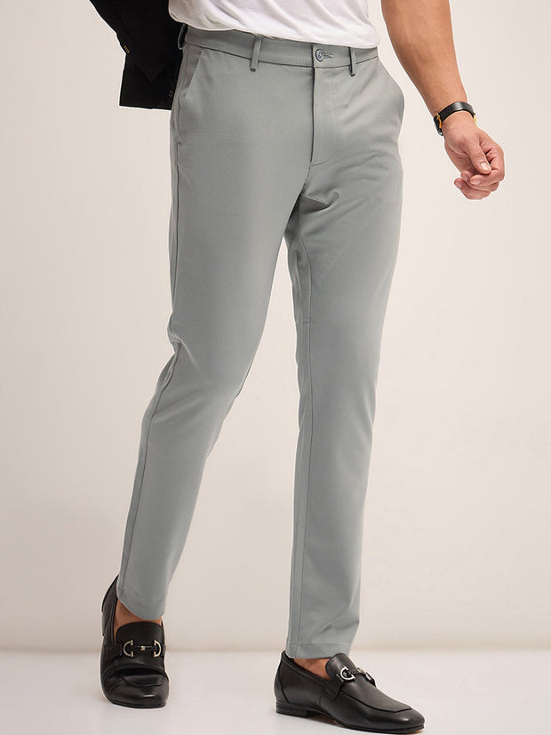Men's Imported Textured Velen Cool Grey Pant - wearup.store