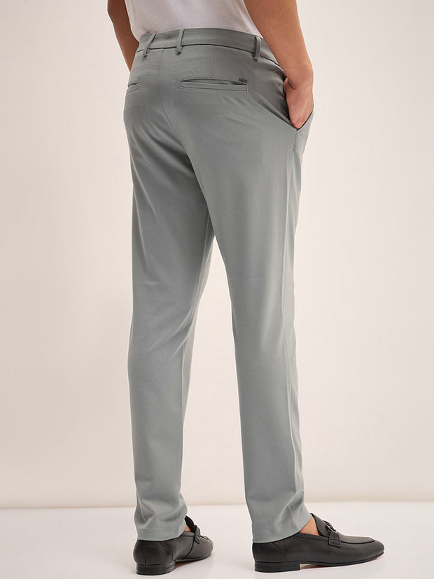 Men's Imported Textured Velen Cool Grey Pant - wearup.store