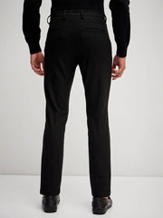 Men's Imported Textured Velen Cool Black Pant - wearup.store