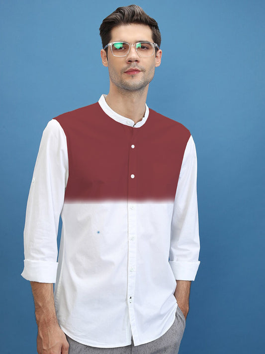 Men's Color Block Casual Shirts