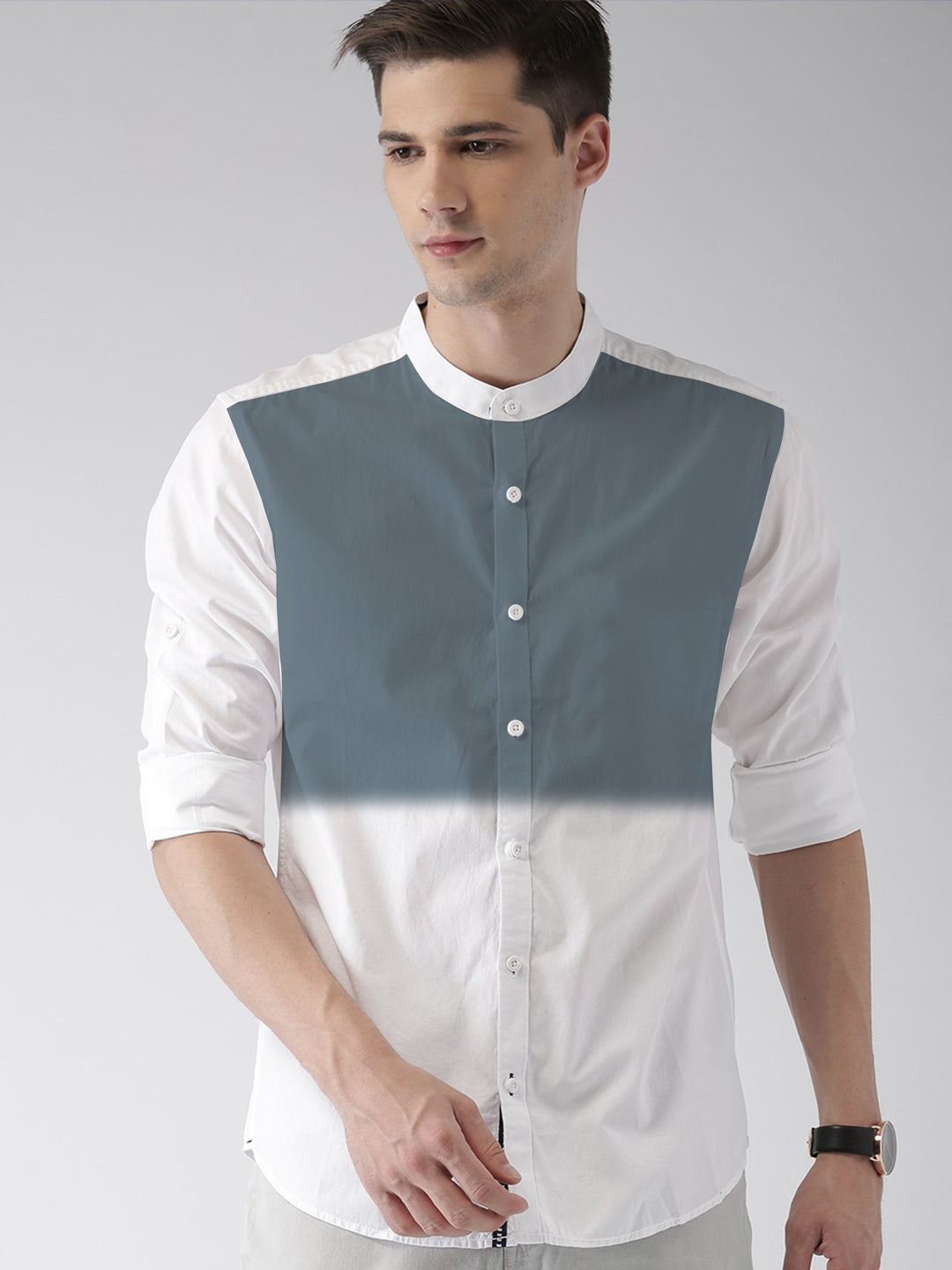 Men's Color Block Casual Shirts