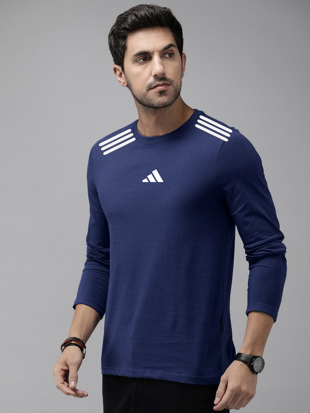 Adi Activewear Full Sleeve Shirt - Navy