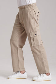 Men's Oversized Cargo Trousers - Skin - wearup.store