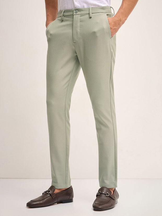 Men's Imported Textured Velen Cool Light Mint Pant - wearup.store