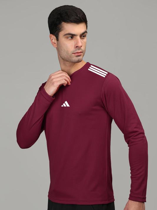 Adi Activewear Full Sleeve Shirt - Maroon