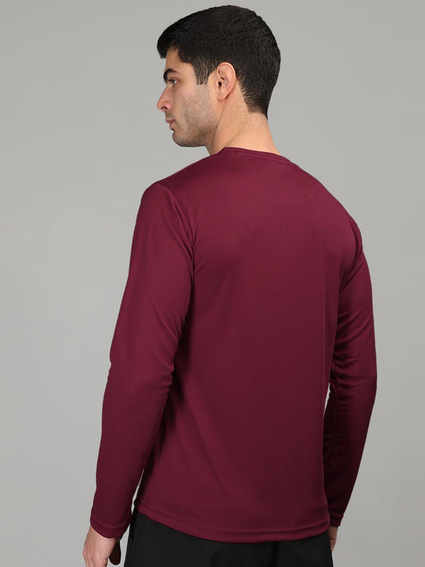Adi Activewear Full Sleeve Shirt - Maroon - wearup.store