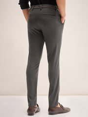 Men's Imported Textured Velen Cool Dark Grey Pant - wearup.store