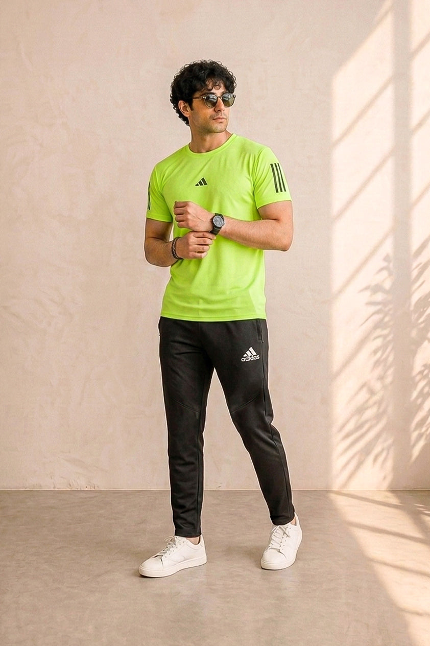 Adi Imported Combo Set - Sea Green / Black
