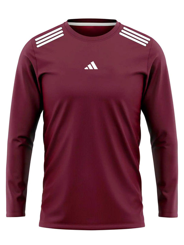Adi Activewear Full Sleeve Shirt - Maroon - wearup.store