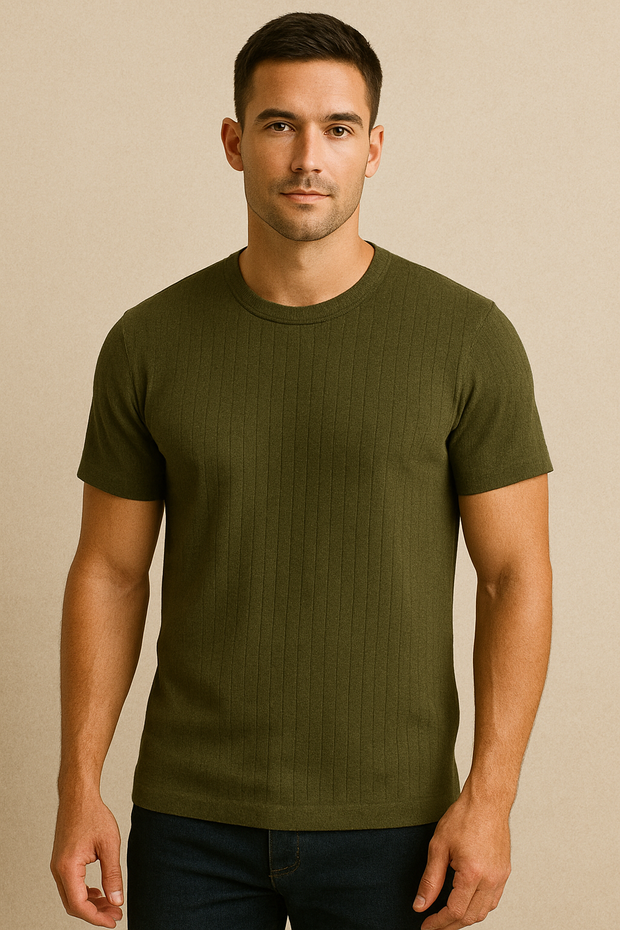 Poplin Cool T-Shirt - Olive
