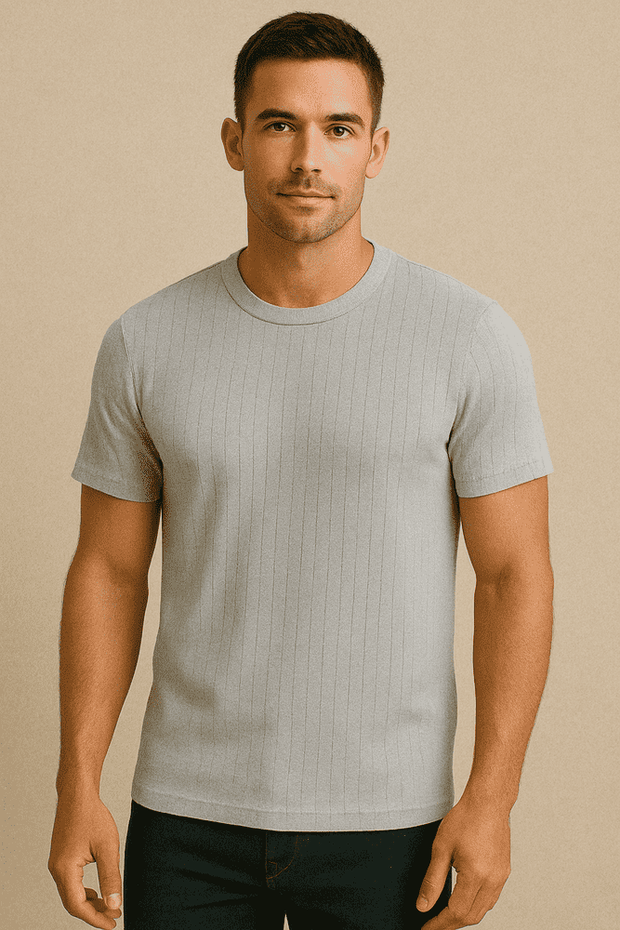 Poplin Cool T-Shirt - Grey