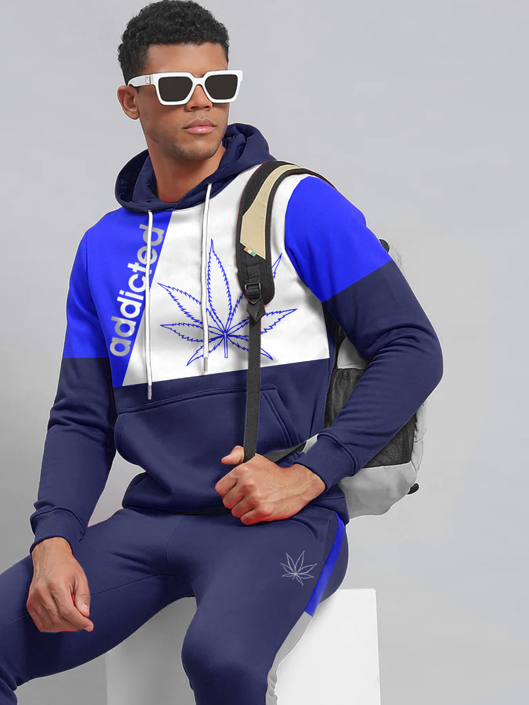 Navy Addicted Tracksuit - Wearup