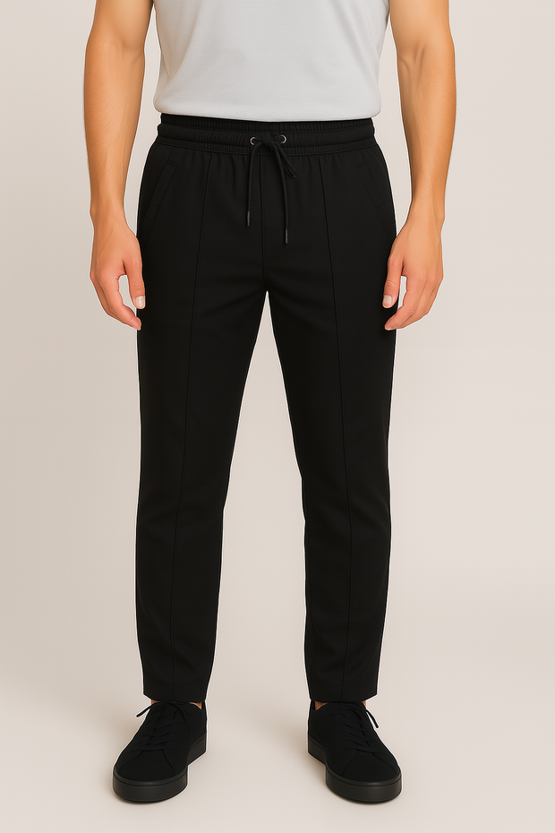 Poplin Loose Fit Trouser - Black