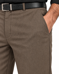Premium Stretch Bootcut Pant - Beige