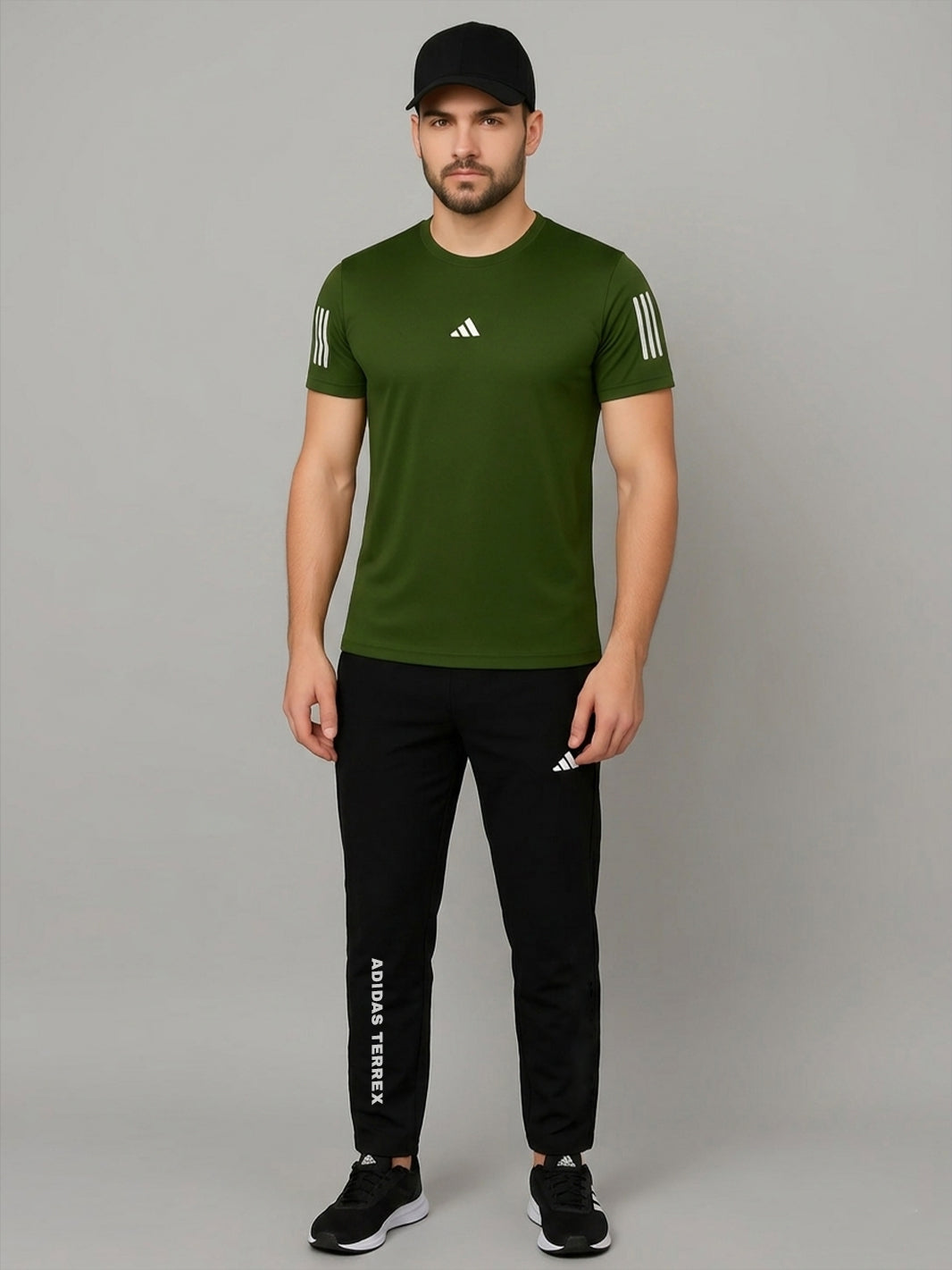 Dri Fit Combo set - Olive / Black