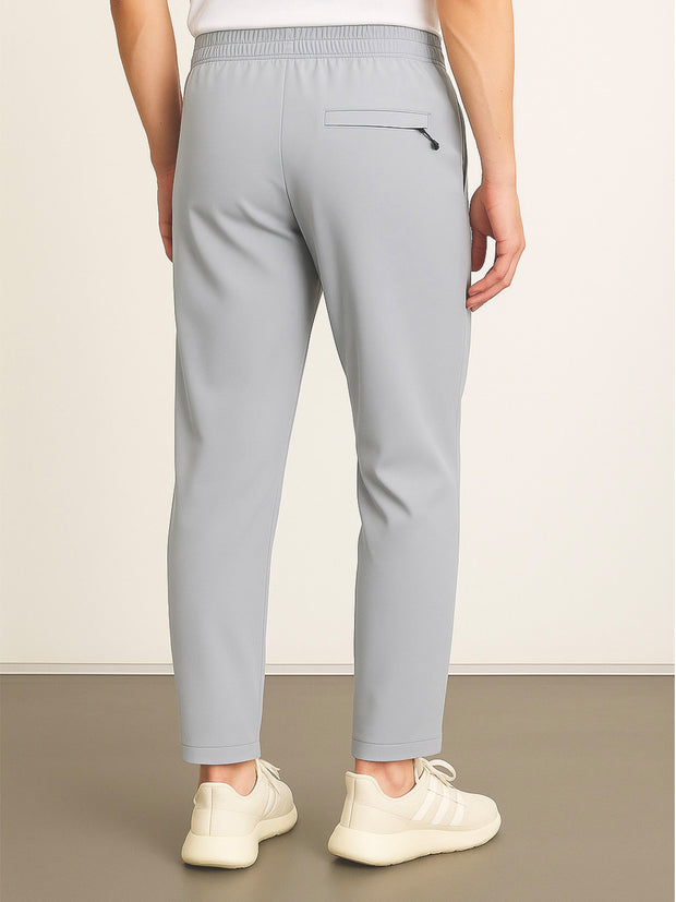 Adi Imported Straight Trouser - Light Grey
