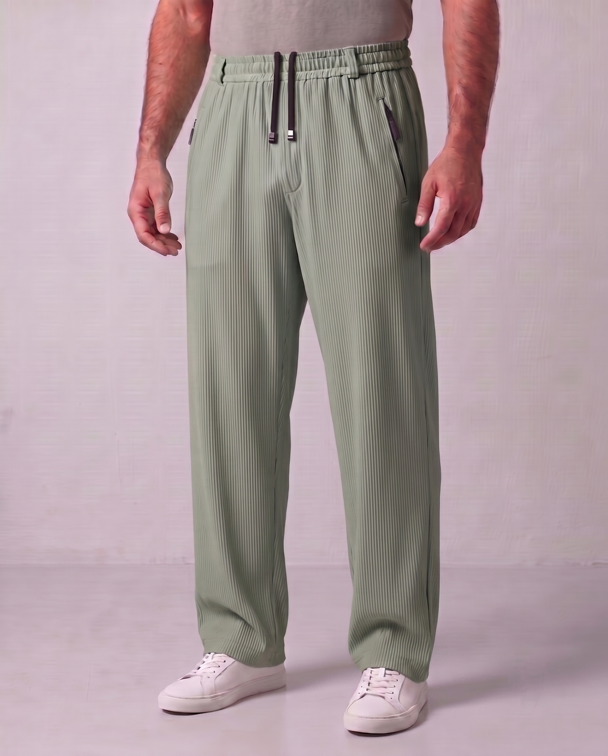 Imported RelaxFit Linning Trouser - Sea Green